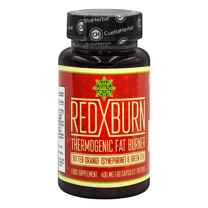 Extrakt z horkého pomaranča a zeleného čaju – Red X Burn (80 kapsúl x 400 mg)
