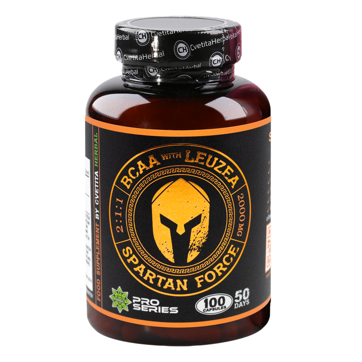 Leuzea a BCAA - Spartan Force (100 kapsúl)